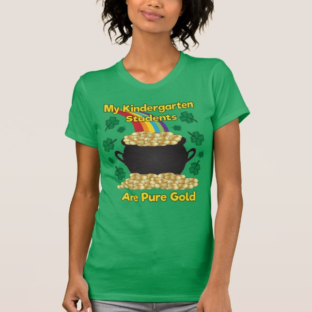 T-shirt Institutrice gardienne du jour de St Patrick (Devant)