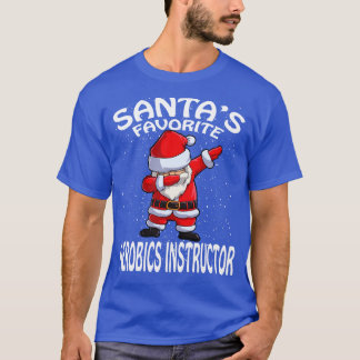 T-shirt Instructeur d'aérobic favori Santas Noël