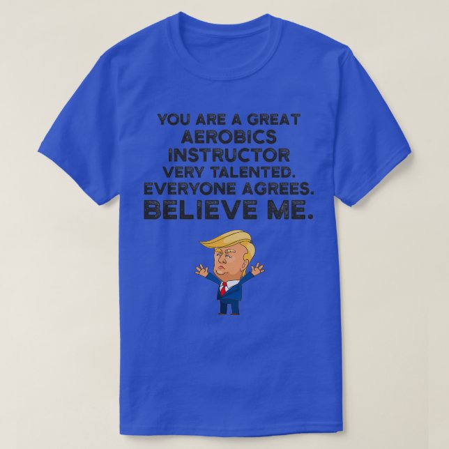 T-shirt Instructeur d'aérobic Funny Trump (Design devant)