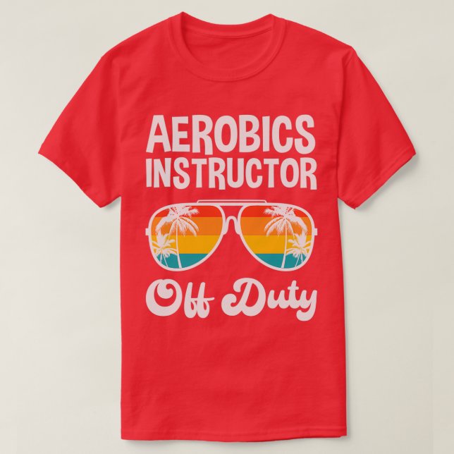 T-shirt Instructeur d'aérobic hors service Chemise de vaca (Design devant)