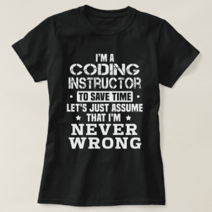 T-shirt Instructeur de codage