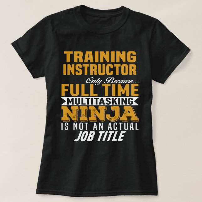 T-shirt Instructeur de formation (Design devant)