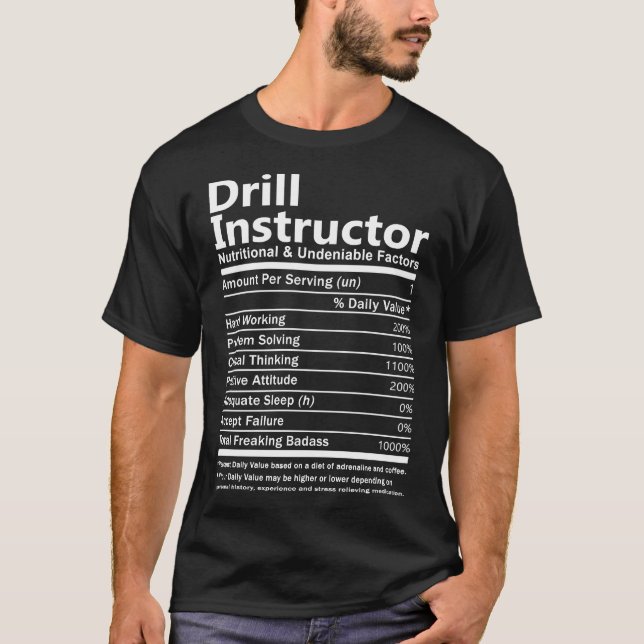 T-shirt Instructeur de perceuse T - Nutritif (Devant)