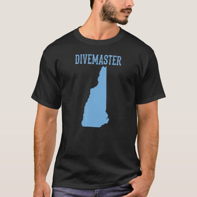 T-shirt Instructeur de plongée New Hampshire Divemaster D (Devant)