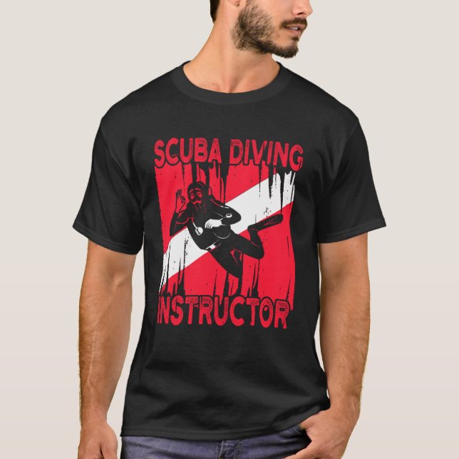 T-shirt Instructeur de plongée sous-marine (Devant)