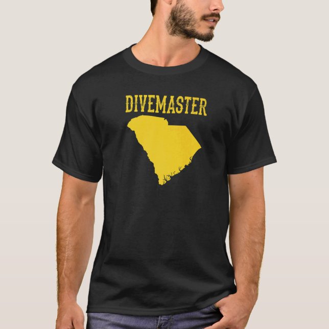 T-shirt Instructeur de plongée sous-marine Divemaster de C (Devant)