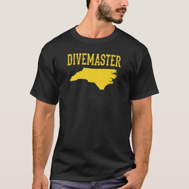 T-shirt Instructeur de plongée sous-marine Divemaster de C (Devant)