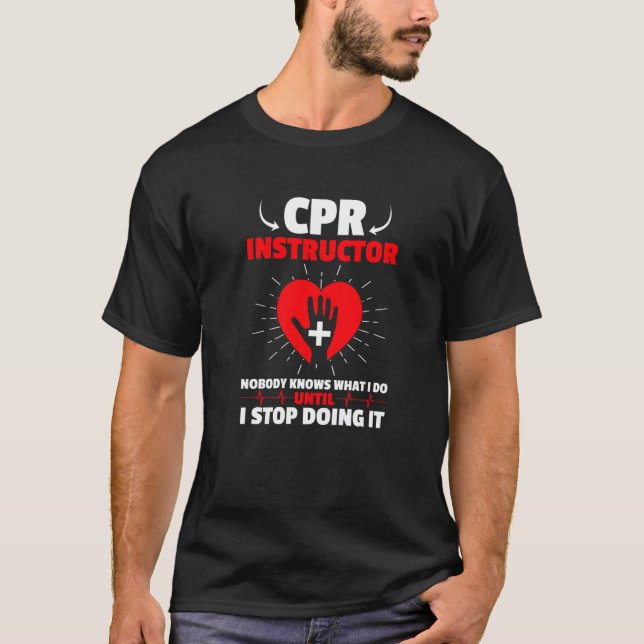 T-shirt Instructeur de RCR certifié EMT Medic (Devant)