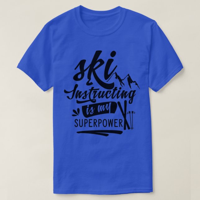 T-shirt Instructeur de ski moniteur de ski 3 (Design devant)