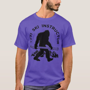 T-shirt Instructeur de ski Yeti Tee Mountain Ape Snowman