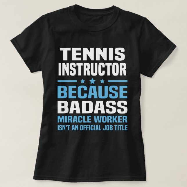 T-shirt Instructeur de tennis (Design devant)
