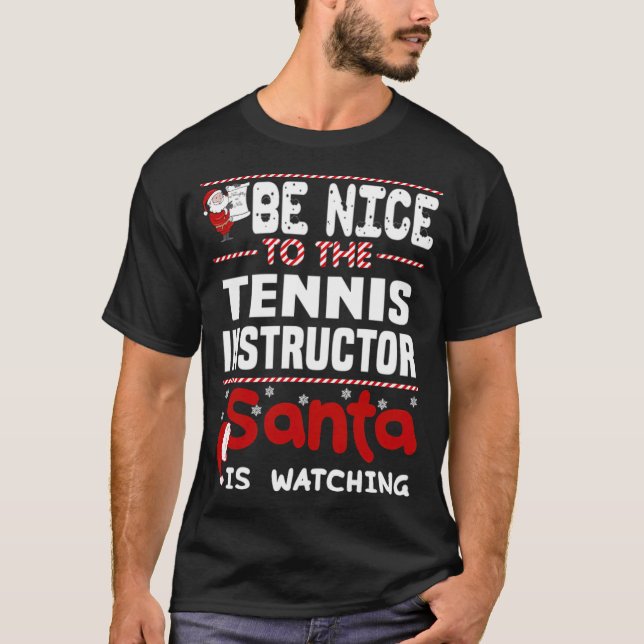 T-shirt Instructeur de tennis professionnel de tennis (Devant)