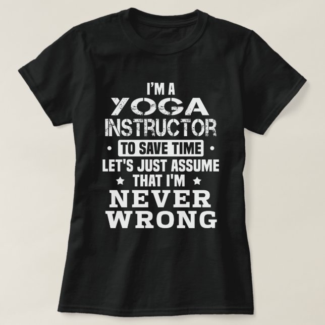 T-shirt Instructeur de yoga (Design devant)