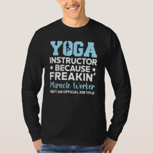 T-shirt Instructeur de yoga Méditation spirituelle Fitness
