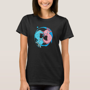 T-shirt Instructeur de yoga Yin Yang Axolotl