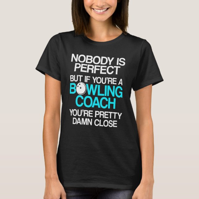 T-shirt Instructeur d'équipe de Bowling Coach 15 (Devant)