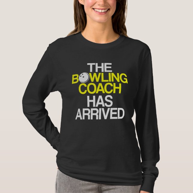 T-shirt Instructeur d'équipe de Bowling Coach 4 (Devant)