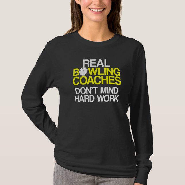 T-shirt Instructeur d'équipe de Bowling Coach 40 (Devant)