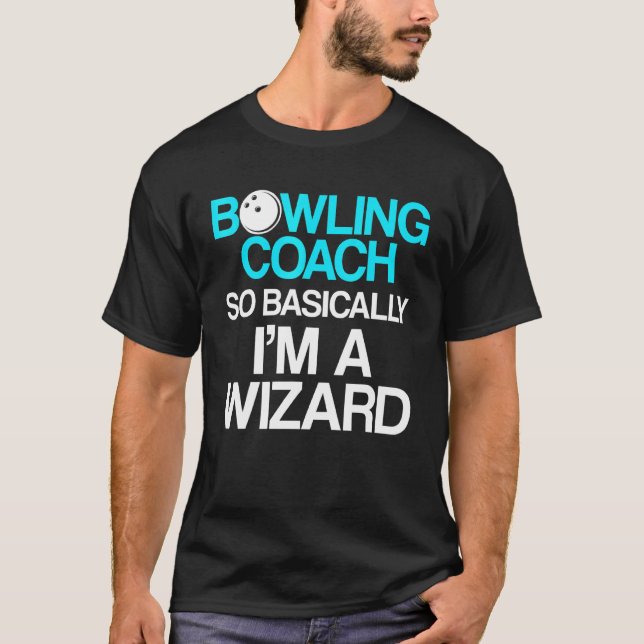 T-shirt Instructeur d'équipe de Bowling Coach 8 (Devant)