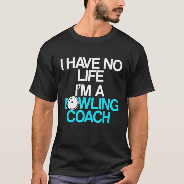 T-shirt Instructeur d'équipe de Bowling Coach 9 (Devant)