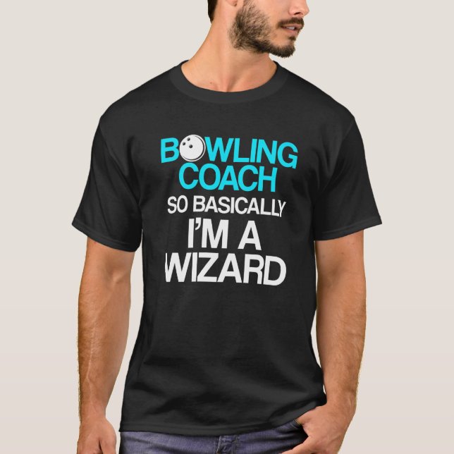 T-shirt Instructeur d'équipe de Bowling Coach 9 (Devant)