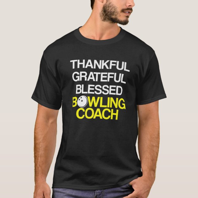 T-shirt Instructeur d'équipe de Bowling Coach Player (Devant)