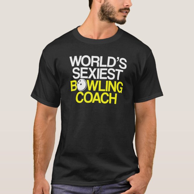 T-shirt Instructeur d'équipe de Bowling Coach Player 2 (Devant)