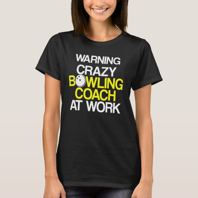 T-shirt Instructeur d'équipe de Bowling Coach Player 3 (Devant)