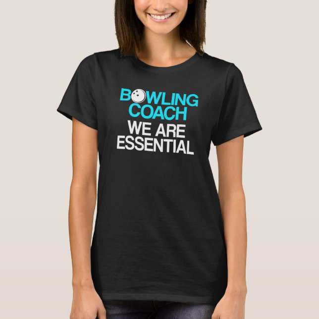 T-shirt Instructeur d'équipe de Bowling Coach Player 3 (Devant)