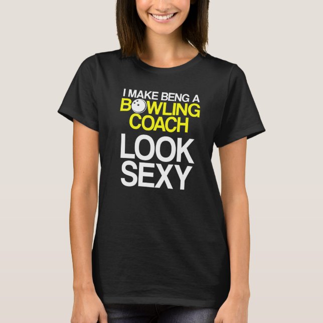 T-shirt Instructeur d'équipe de Bowling Coach Player 33 (Devant)