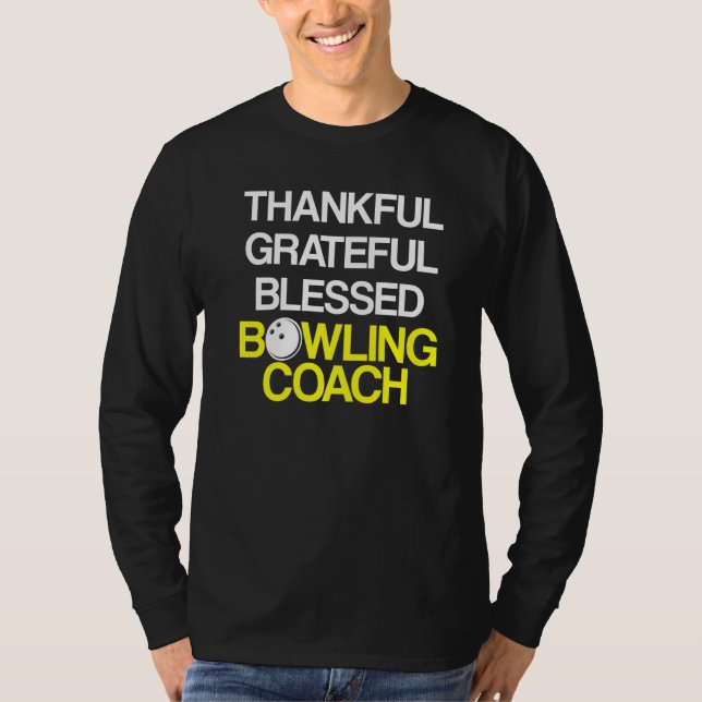 T-shirt Instructeur d'équipe de Bowling Coach Player 37 (Devant)