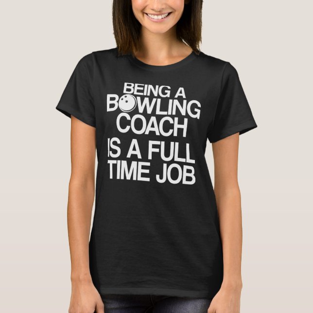 T-shirt Instructeur d'équipe de Bowling Coach Player _4 (Devant)