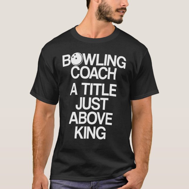 T-shirt Instructeur d'équipe de Bowling Coach Player _7 (Devant)