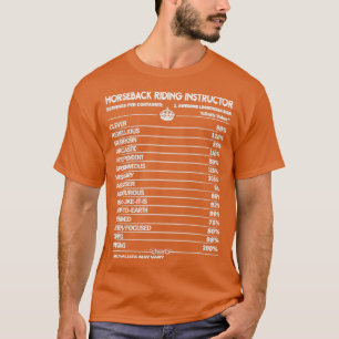 T-shirt Instructeur d'équitation Facteurs quotidiens 2 Don
