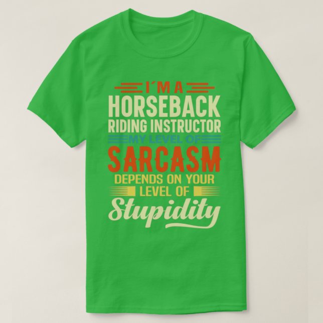 T-shirt Instructeur D'Équitation Im1 (Design devant)