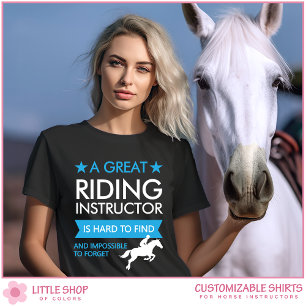 T-shirt Instructeur d'équitation personnalisable