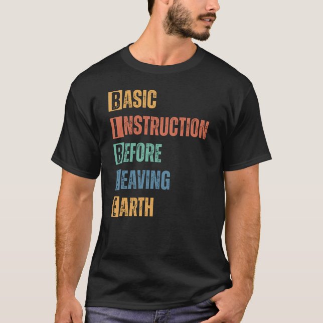T-shirt Instruction de base de la BIBLE avant de quitter l (Devant)