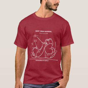 T-shirt Instruction pour nouveau père amusant Instructions