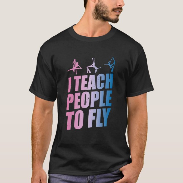 T-shirt Instructrice d'aériel  Professeure de Yoga Aérien  (Devant)