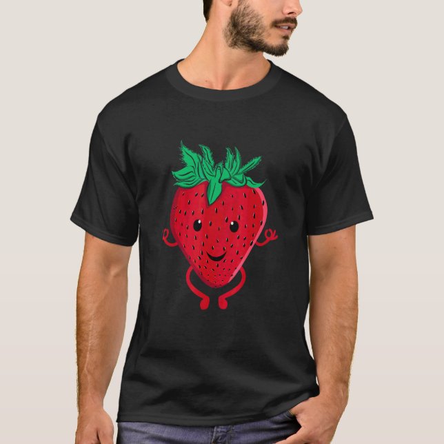T-shirt Instructrice de yoga de méditation de fruits de fr (Devant)