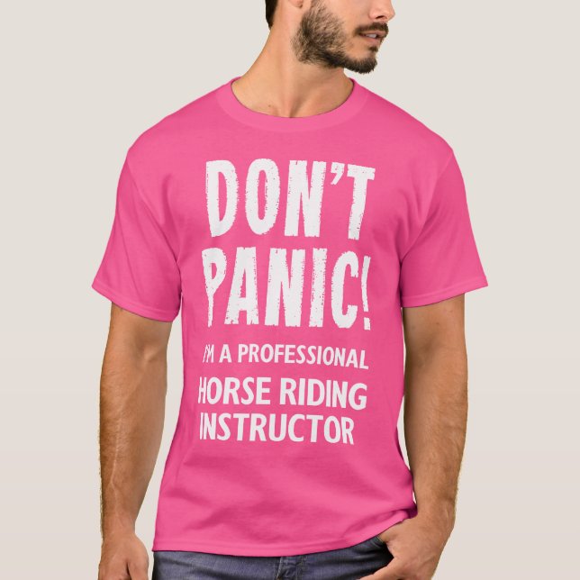 T-shirt Instructrice d'équitation (Devant)