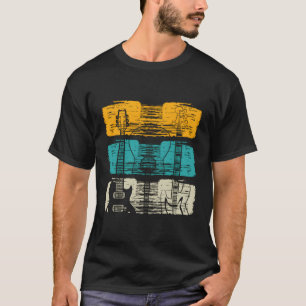 T-shirt Instrument à cordes de guitare vintage à pots