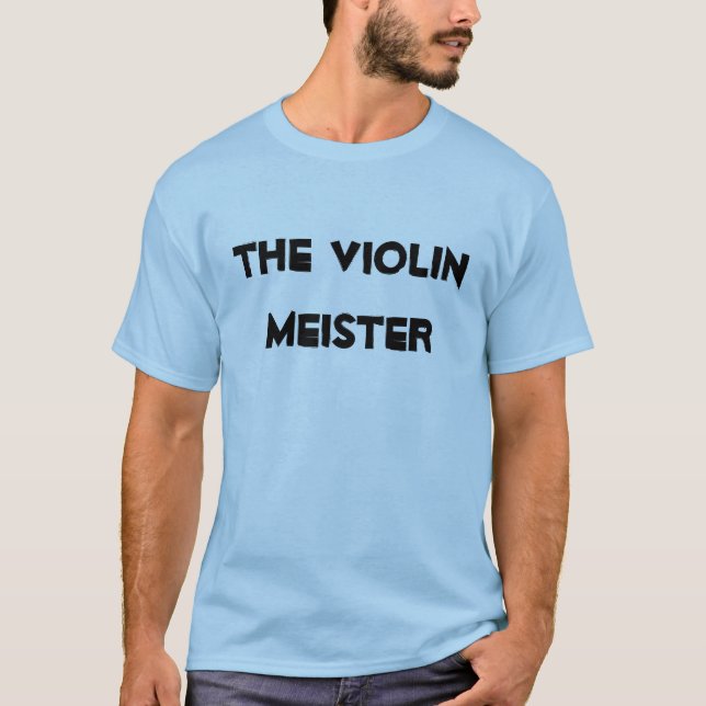 T-shirt Instrument à cordes musicales de violon Meister (Devant)