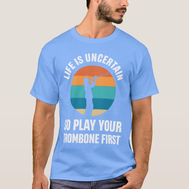 T-shirt Instrument de fanfareTrombone Exercicestrombone an (Devant)