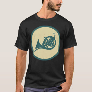 T-shirt Instrument de l'Orchestre Rétro Vintage Horne Fran