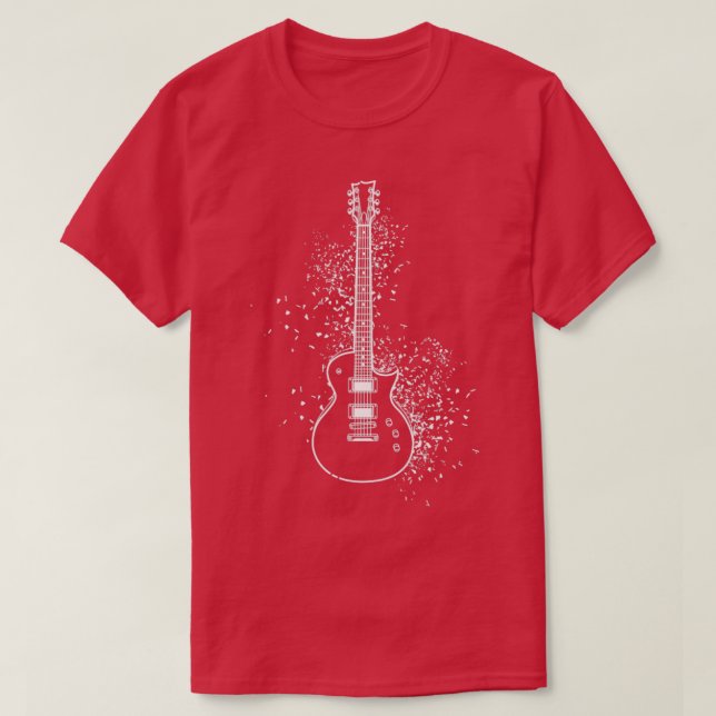 T-shirt Instrument de musique Guitariste Cadeau Rock Musiq (Design devant)