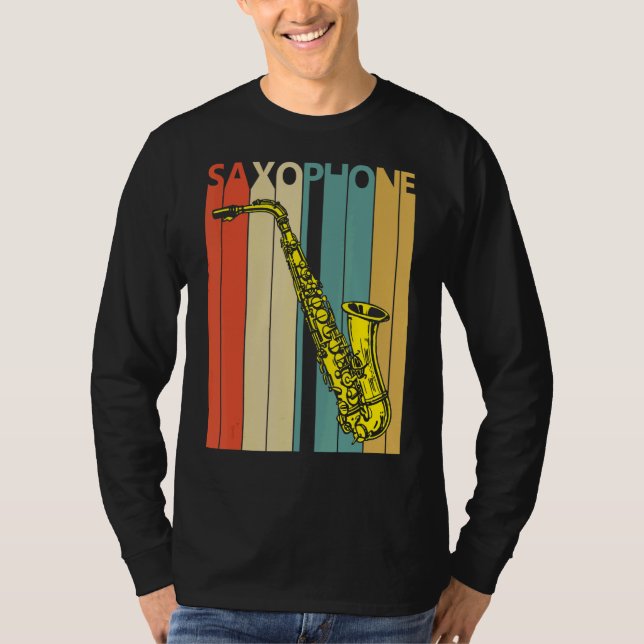 T-shirt Instrument de musique saxophone (Devant)