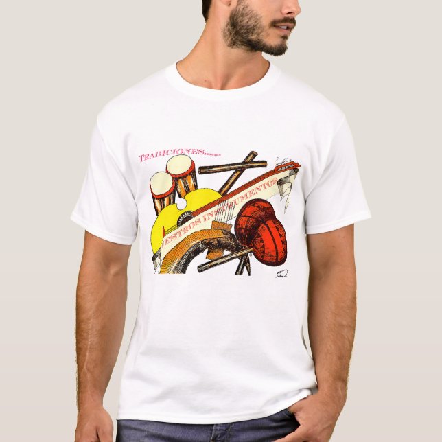 T-shirt Instrumentos Musicales Tradiciones/Musical Instrum (Devant)