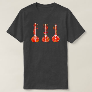 T-shirt Instruments de musique folklorique indienne Sitar