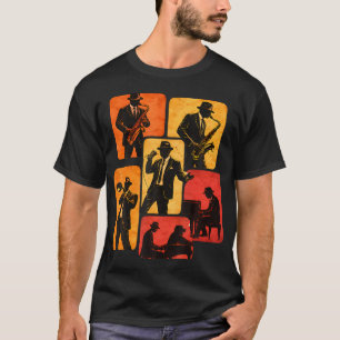 T-shirt Instruments de musique jazz pour les amateurs de j